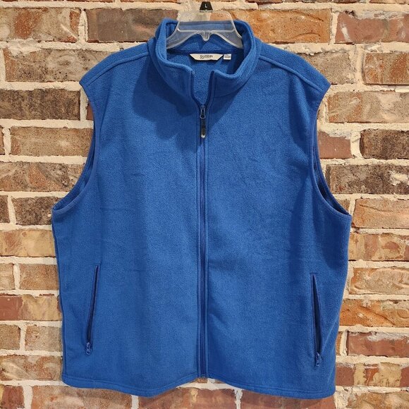 33,000 FT Outdoor Fleece Vest Men's Size XXL Blue Hiking - Picture 1 of 12